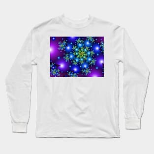 Spinning Galaxy Flower Long Sleeve T-Shirt